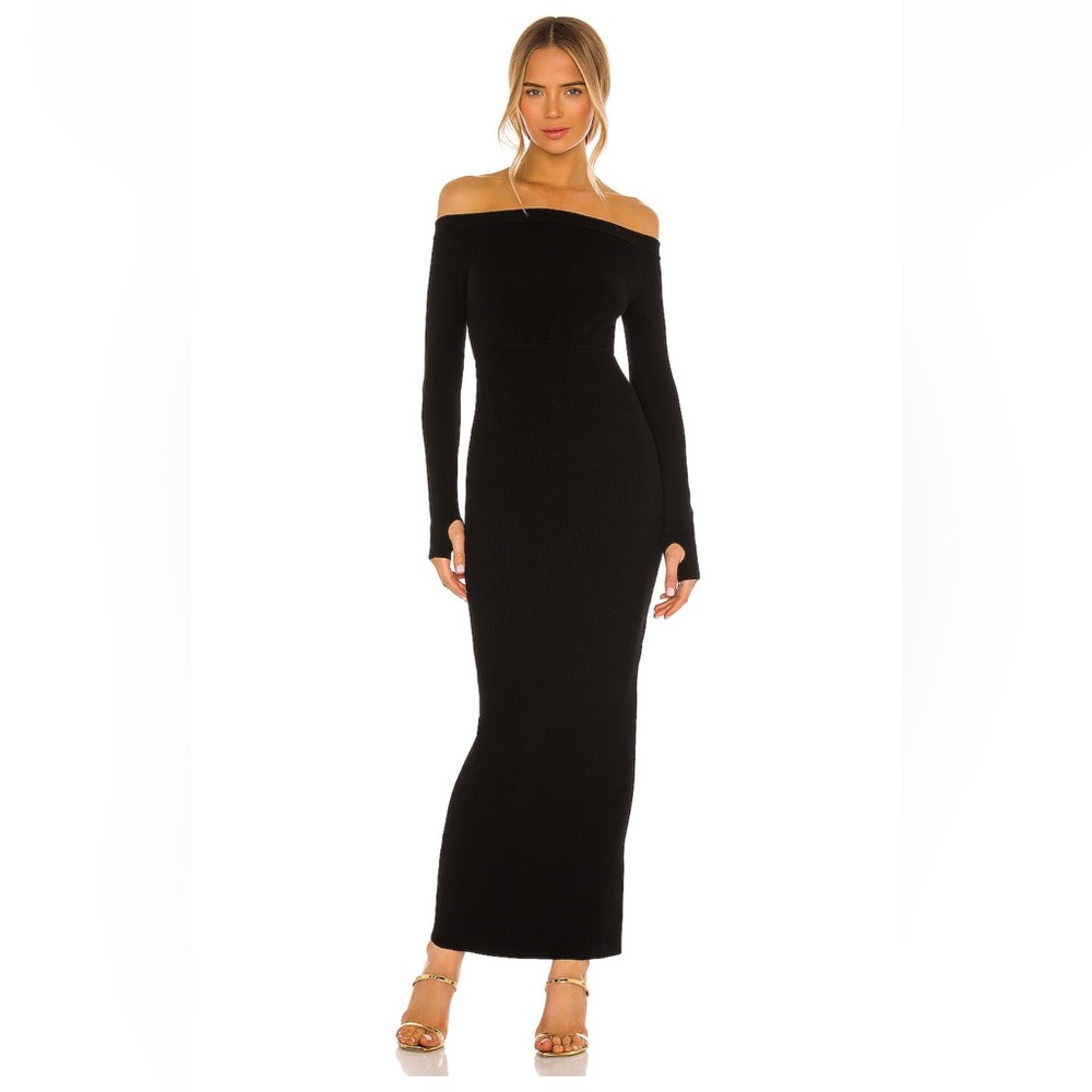 Michael Costello xRevolve Off Shoulder Bodycon Maxi dress